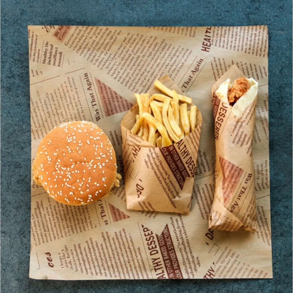 Food Grade Waxed Paper Customize Logo