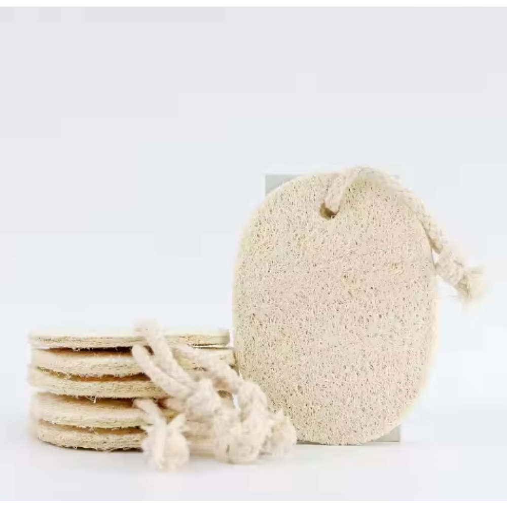 Kitchen luffa scrubbing